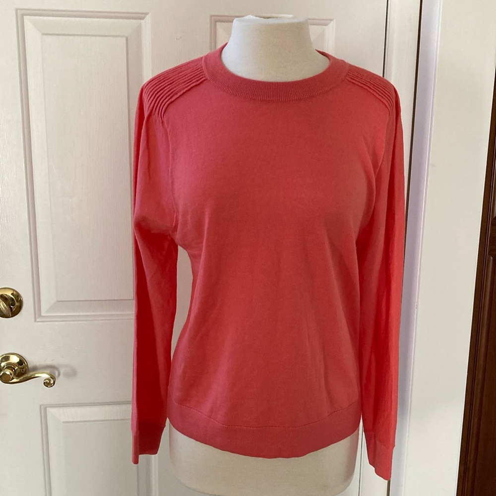 Talbots Coral Crew Neck Sweater